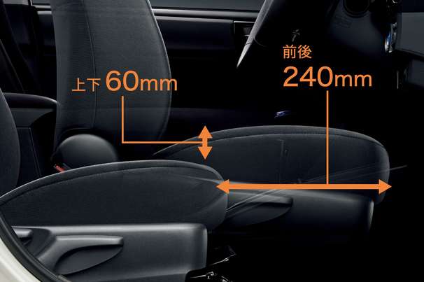 運転は自分にぴったりの位置で。